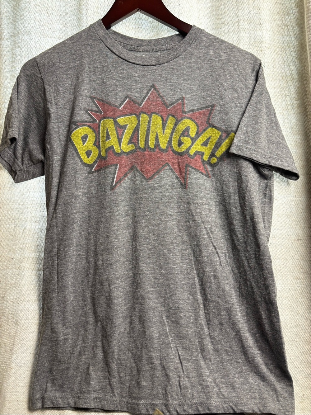 Bazinga Graphic Tee - Gray Men's Shirt